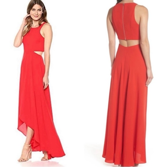 ALI & JAY Dresses & Skirts - Ali & Jay Bohemian Rhapsody Cutout HiLo Maxi Dress Sleeveless Flowy NWT Red Lrge